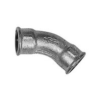 Coude à grand rayon, 45°, 41, galvanisé, (G1/45°)