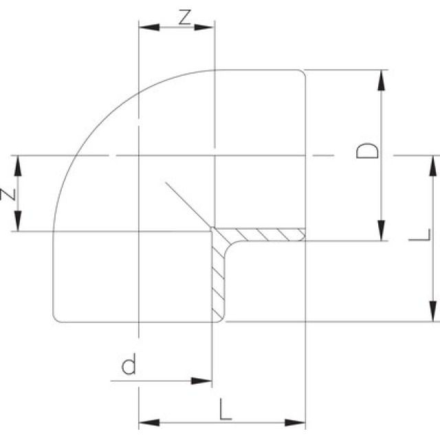 GF INSTAFLEX WINKEL 90°
5005                 D=  20 MM