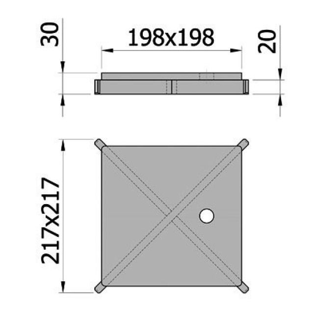 ACO BODENABLAUF-STEGROST
408031 HEELSAFE L15 250X250 MM
