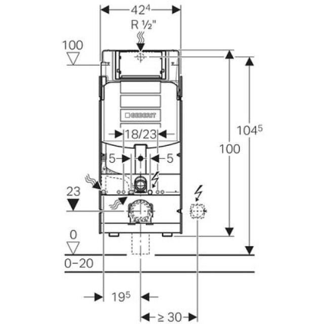GIS-WAND-WC-ELEMENT  TYP 112
461.313          BETAET. VORNE