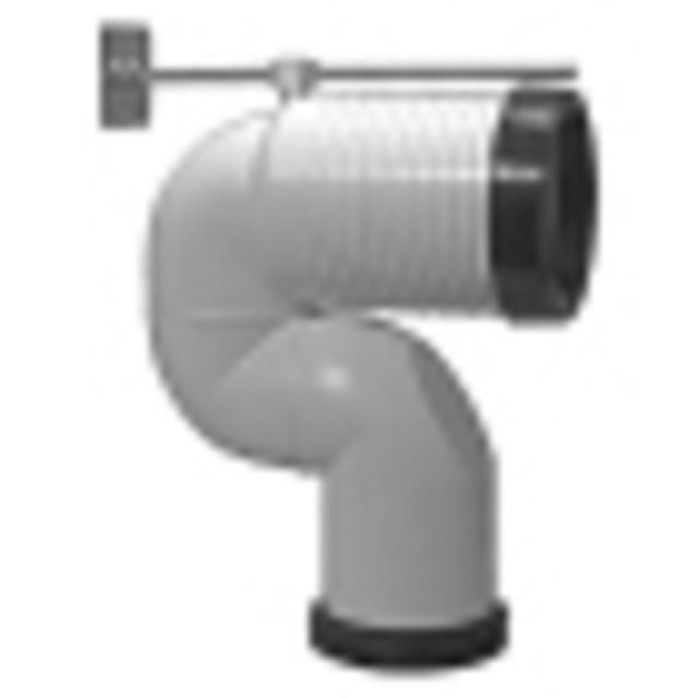 Coude d'écoulem. LAUFEN Vario
150-305 mm, pour cuvette au
sol 343 029
Coloris: blanc