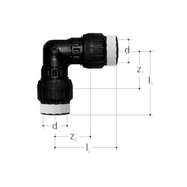 MT WINKEL 90°
4670.050                 50 MM