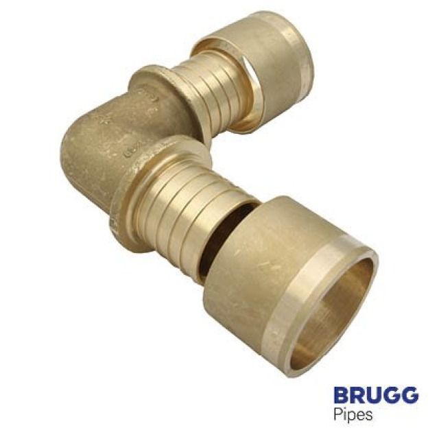 BRUGG Pipes Pressverbindung
Winkel 90° Heizung
32x2.9