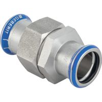 Geberit Mapress Raccord union acier inoxydable, écrou de serrage en acier CrNi