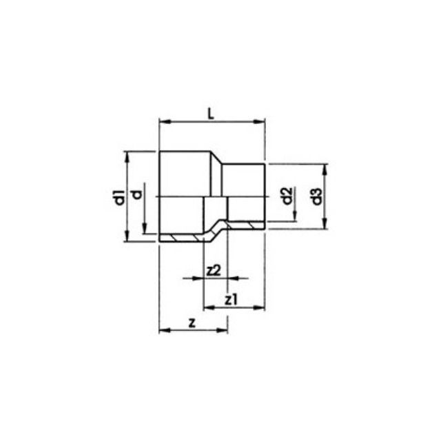 GF PVC-U REDUKTION  PRO-FIT
721 910 906   12/16 - 10/16 MM