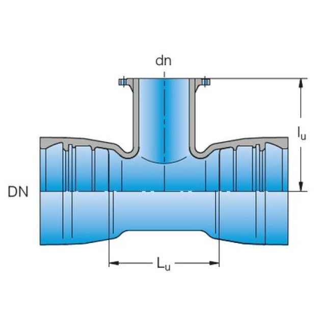 DUKTUS-STECKMUFFENTEE BLS
TYP MMA VRS-T     DN 150 / 150
