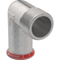 Equerre intermédiaire 90° Mapress acier carbone avec filetage extérieur