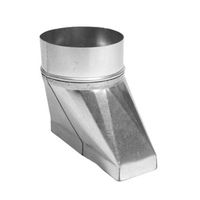 Pièce de transition pour canal plat 80/254 mm en d 150 mm