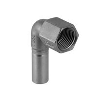 Geberit Mapress Equerre intermédiaire 90° acier inoxydable avec filetage intérieur et extrémité à emboîter