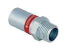 Pezzo adattatore Mapress acciaio-C con filetto maschio e terminale maschio