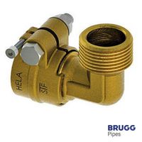 BRUGG raccord coudé 90°, avec filetage extérieur chauffage (SDR 11/6 bar)