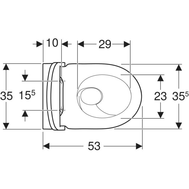 Set de WC suspendu à fond creux
502.774 Acanto forme fermée
TurboFlush, avec siège de WC