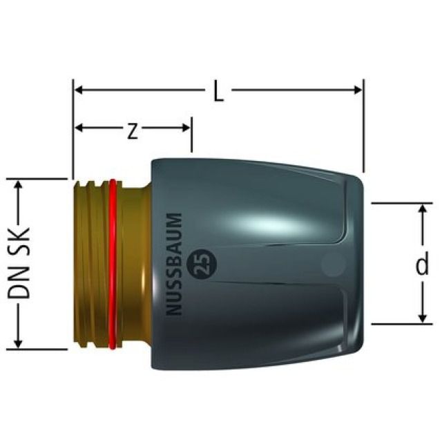 Pièce intermédiaire RN pour
accouplement rapide
Optiflex-Profix 85152