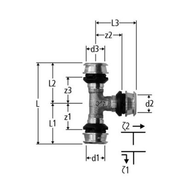 OPTIFLEX FLOWPRESS
T-STÜCK 84242.29 25x16x25 MM