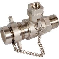 Heizungs Füll- und Entleerhahnen Royal mit Vierkantschlüsselkappe und Kette