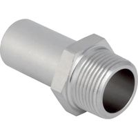 Geberit Mapress Raccord acier inoxydable avec filetage extérieur et extrémité à emboîter (gaz)