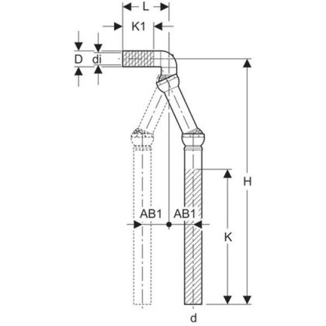 GEBERIT PE-FLEX RACCORD
363.009                  56 MM