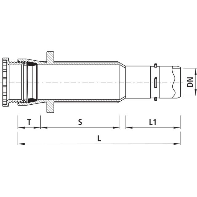 MANCHON COULISSANT AVEC MANCH
À VIS BAIO DN 300 D 326 MM