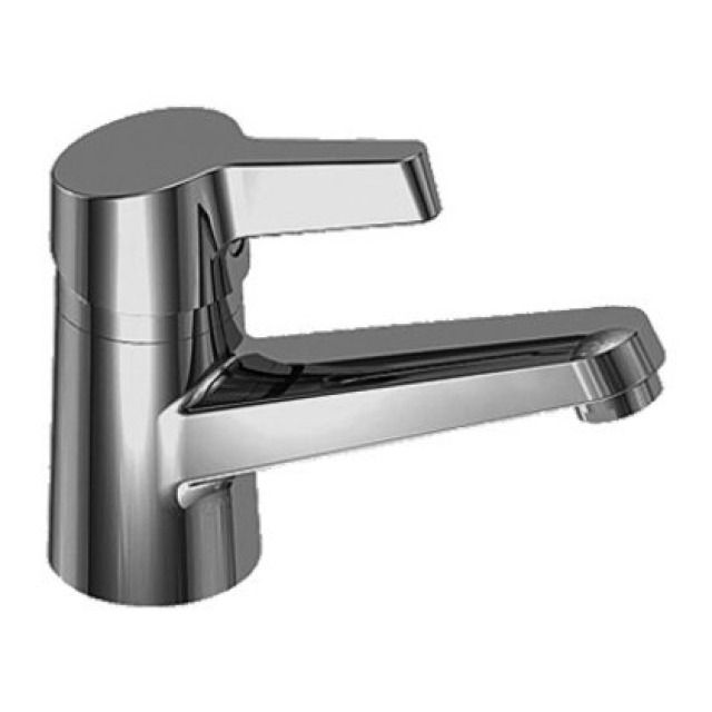 Mélangeur de lavabo SWAP
S 140 mm goulot fixe
tuyaux de raccordement 3/8"
excentrique, sans vidage
groupe acoustique I
Coloris: chromeline