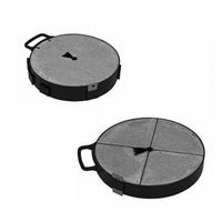 Socle en béton pour mât capteur