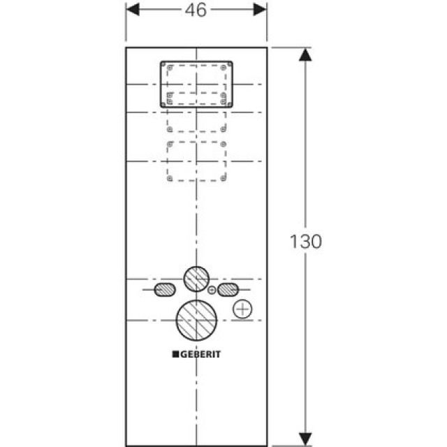 DUOFIX-PANEEL WC-EL. UP200+300
111.855  AUSSCHNITTE MARKIERT