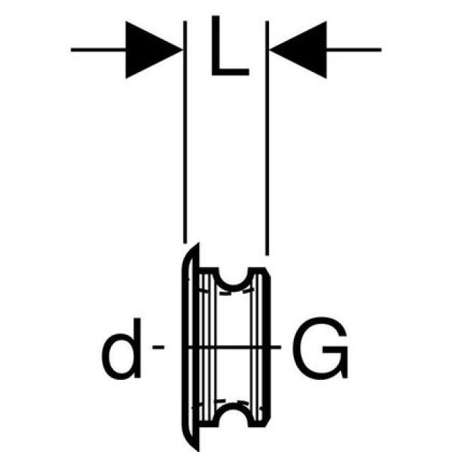 GEBERIT JOINT A LEVRES
5/4" X 32 (159.615.00.1)