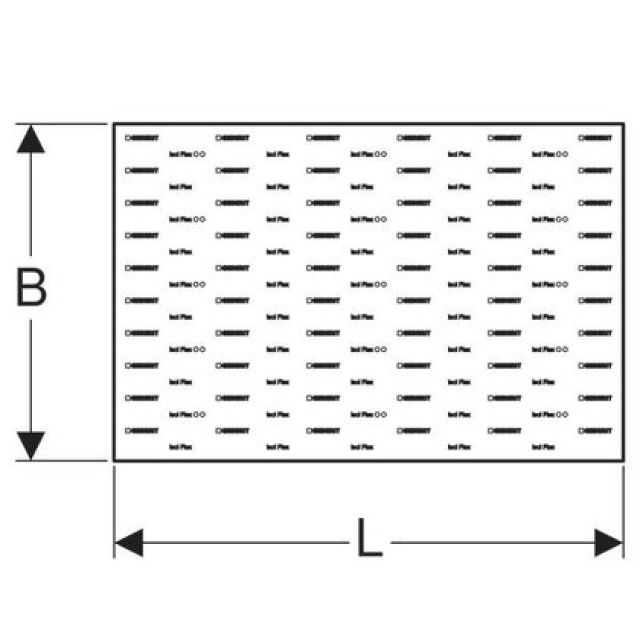 MATELAS ANTIBRUIT GEBERIT ISOL
356.015 78X118 FLEX