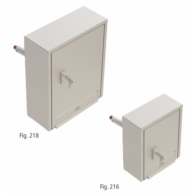 Armoire TRESOR KEMPER AP
fig. 216 Robinetterie extérieure
antige Prise 230 V, type suisse 13