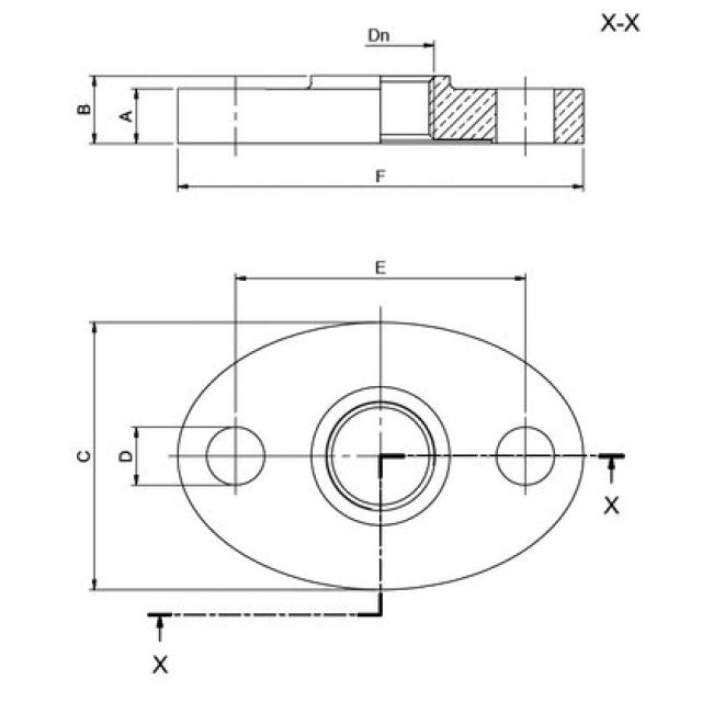 RG bride p.compteur d'eau PN16
1 1/4"