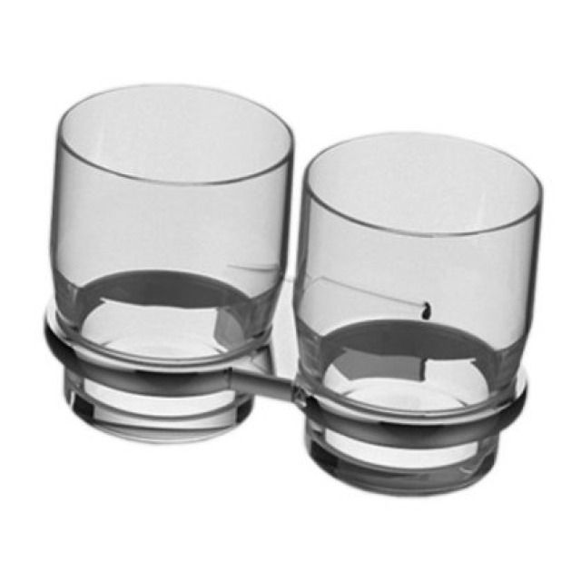 Porte-verres double CHIC 14
2 verres clairs
Coloris: chromé