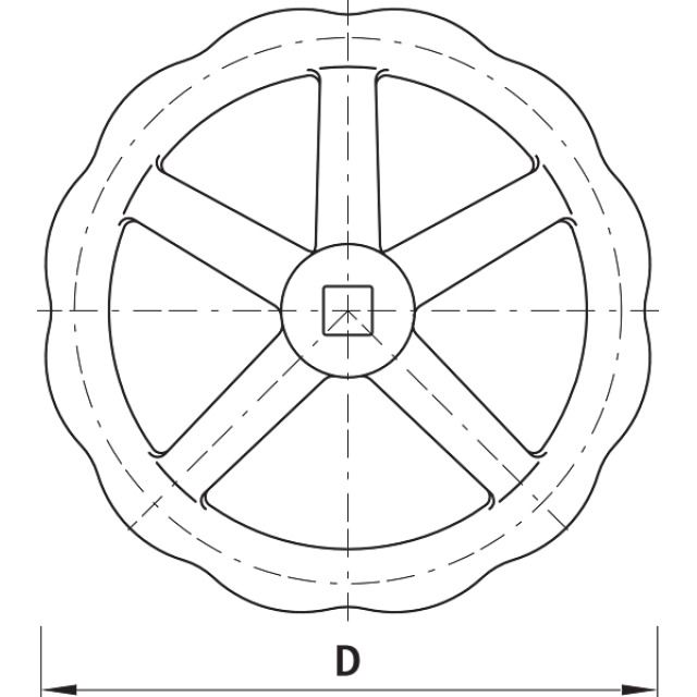 VOLANT HAWLE DN 50 D160 7800
FIG. 7800