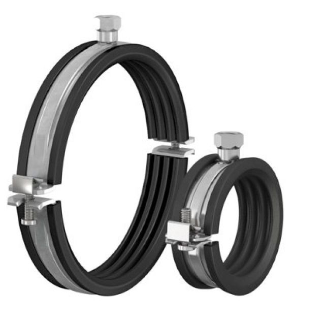 BSA ROHRSCHELLE M. GUMMI
MIT MUFFE M8/ 10, VERZINKT
20 - 24MM        1/2"