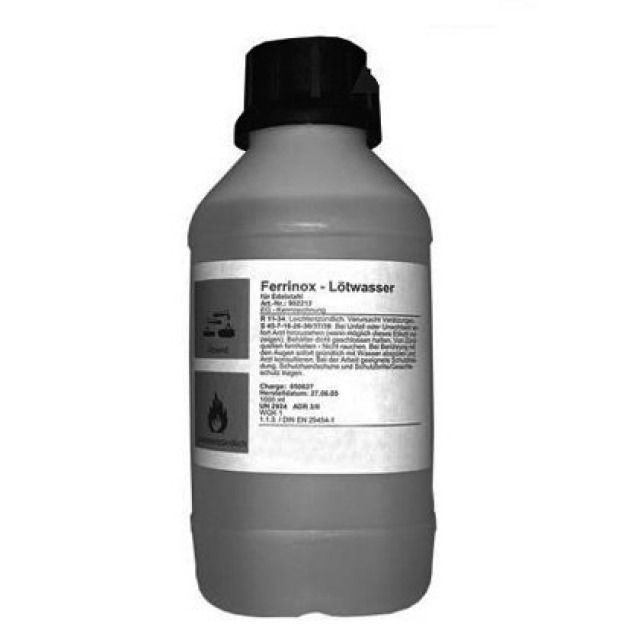 LOETTWASSER FERRINOX
1 KG  ALLE EDELSTAEHLE