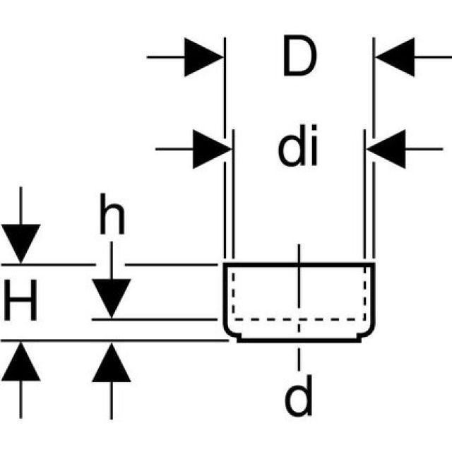 GEBERIT PE-MANCHON WC AU SOL
366.898                  90 MM