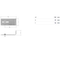 Adaptateur JRG fixation murale acier 5917.003