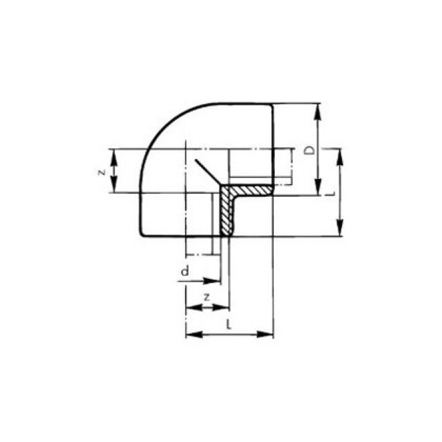 GF INSTAFLEX WINKEL 90°
5005                 D=  20 MM