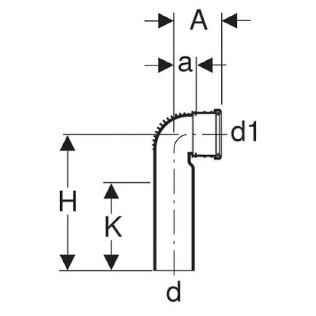 SILENT COUDE 90° WC SUSPENDU
310.883 P.GIS+DUOFIX 110/90 MM