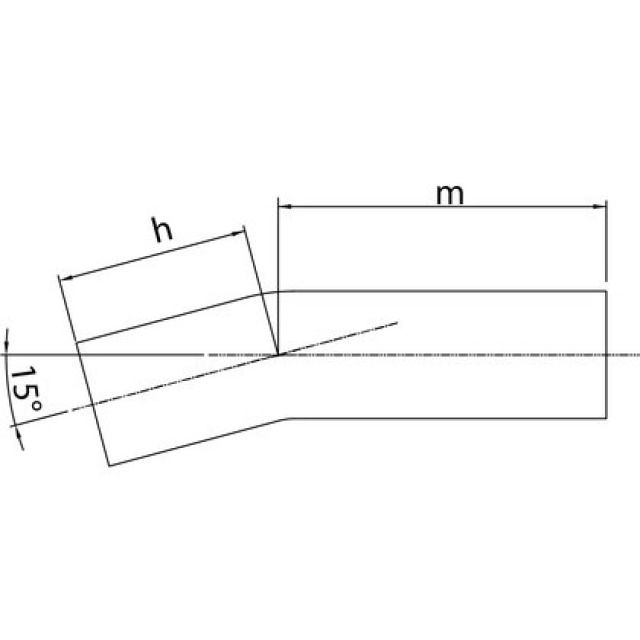 PROFITEC PRESSINOX-FIG. 59
COUDE D'AJUSTAGE 15° 22 MM