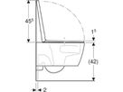 Set complet pour système de WC
504.079 iCon avec plaque de déclen-
chement: TurboFlush WC suspendu
forme fermée, avec siège de WC
set de raccordement, set antibruit
plaque de déclenchement - Sigma20 angulaire, blanc