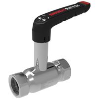 Robinet à boisseau sphérique BROEN BALLOFIX Full Flow, filetage intérieur × filetage intérieur, acier inoxydable – tige longue