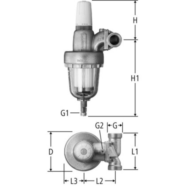 RED. PRESSION A/FILTRE FIN
S/ RACC. 12075.36 DN 25