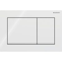 Geberit Omega20 Plaque de déclenchement pour rinçage à 2 quantités, angulaire