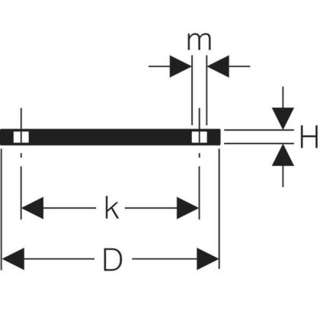 GEBERIT BRIDE PLEINE
361.748                  50 MM