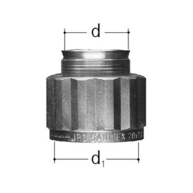 Sanipex Boerdelverschraubung  32mm
1471.110