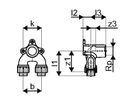Sanipex raccord de robinetterie double 5534 sans plomb