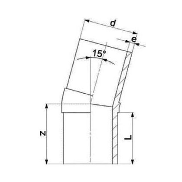 PE WINKEL  11°
SDR 11 / S5 PN16  125MM