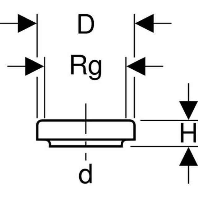 GEBERIT PE-TUBULURE CAPE FERM.
367.471  COURTE 110 MM
