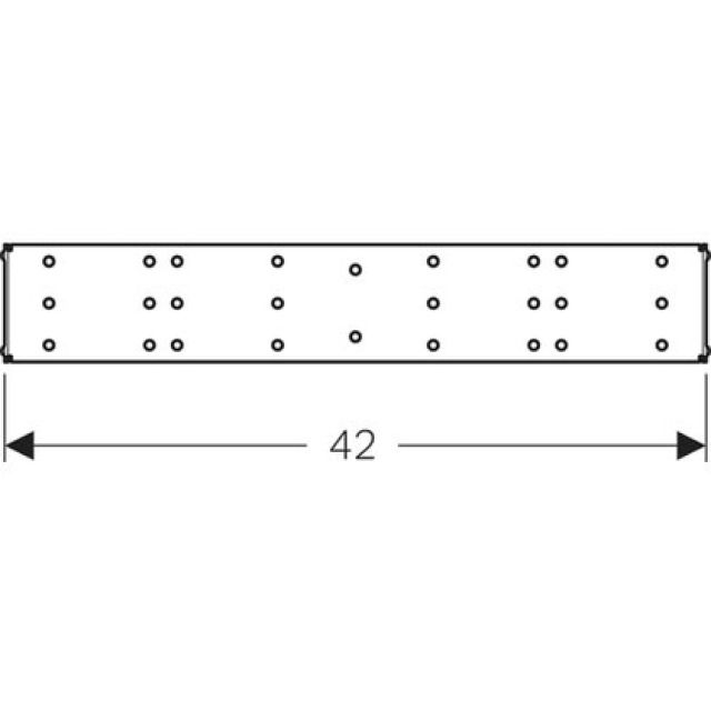 DUOFIX Plaque de base 111.576
p. robinets d'arrêt encastrés
