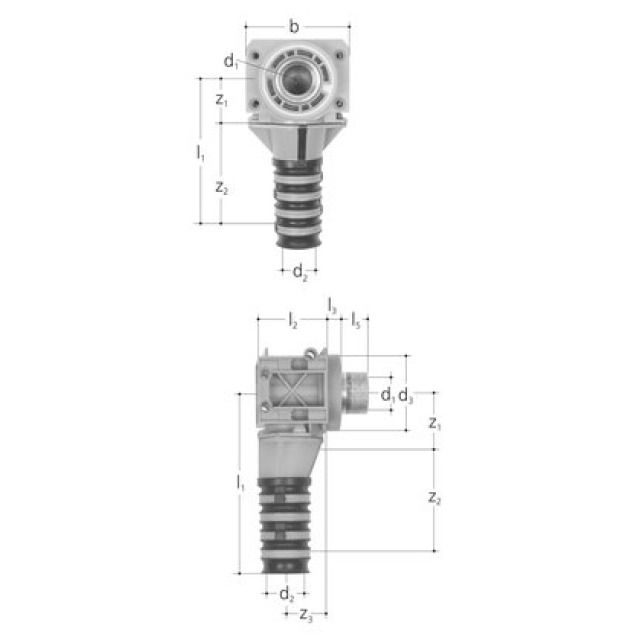 iFIT boîte 90° avec raccord
fileté prolongée 762.101.345
16/20 MM  1/2"