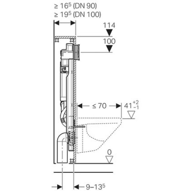 GIS-WAND-WC-ELEMENT  TYP 112
461.316          BETAET. VORNE